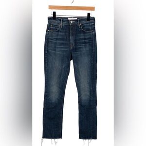 Mother Superior - Mid-Rise Straight Leg - Dark Blue Denim Jeans Size 26